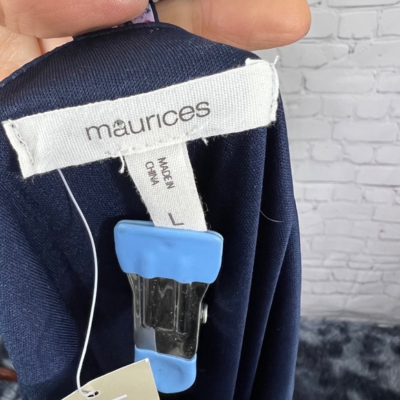 👗NWOT |•MAURICES•| Off The Shoulder Ruffle Dress Size Large - Picture 12 of 16